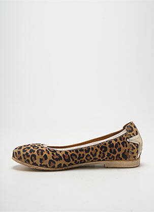 Ballerines type de semelle amortissante talon plat jusqu'à 3cm marron MKD femme