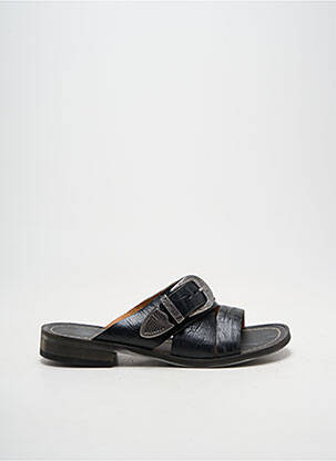 Mules/sabots tissage satiné talon plat jusqu'à 3cm noir MINKA DESIGN femme