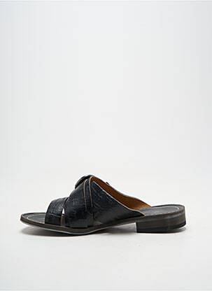 Mules/sabots tissage satiné talon plat jusqu'à 3cm noir MINKA DESIGN femme