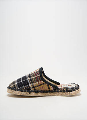 Chaussons/pantoufles bout rond bout rond beige LA MAISON DE L'ESPADRILLE homme
