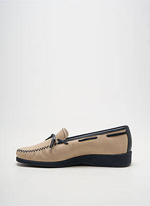 Mocassins bout carré talon plat jusqu'à 3cm beige MARCO femme