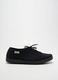 Chaussons/pantoufles fermeture lacets talon plat jusqu'à 3cm noir AMERICAN STADIUM femme