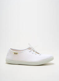 Chaussons/pantoufles fermeture lacets talon plat jusqu'à 3cm blanc AMERICAN STADIUM femme