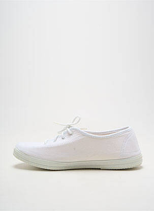Chaussons/pantoufles fermeture lacets talon plat jusqu'à 3cm blanc AMERICAN STADIUM femme