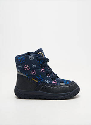 Bottines/boots fourrée bout rond bleu ELEFANTEN fille