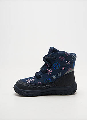 Bottines/boots fourrée bout rond bleu ELEFANTEN fille
