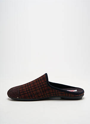 Chaussons/pantoufles bout rond bout rond marron JEVA homme