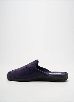 Chaussons/pantoufles bout rond bout rond bleu ROAL homme