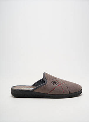 Chaussons/pantoufles bout rond bout rond gris ROAL homme