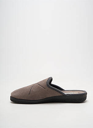 Chaussons/pantoufles bout rond bout rond gris ROAL homme