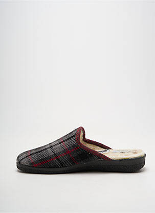 Chaussons/pantoufles bout rond bout rond gris ROAL homme