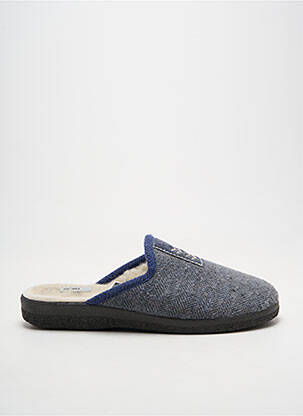 Chaussons/pantoufles bout rond bout rond bleu ROAL homme