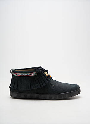 Bottines/boots bout rond talon plat jusqu'à 3cm noir VICTORIA femme
