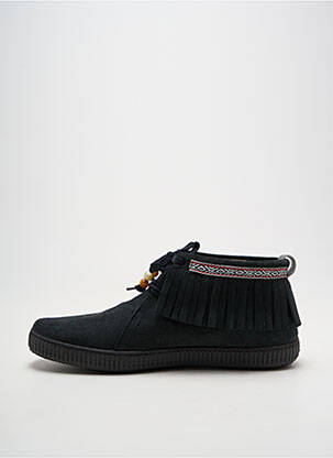 Bottines/boots bout rond talon plat jusqu'à 3cm noir VICTORIA femme
