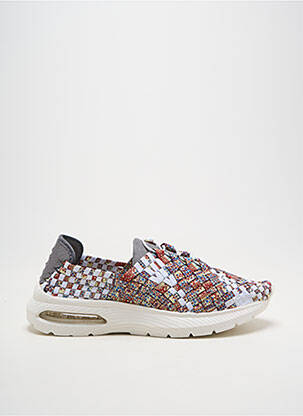 Baskets fermeture elastique talon plat jusqu'à 3cm blanc ROCK SPRING femme