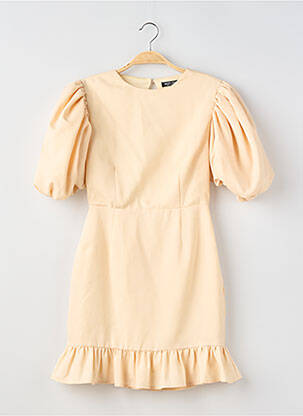 Robe courte manches courtes manches courtes beige NASTY GAL femme