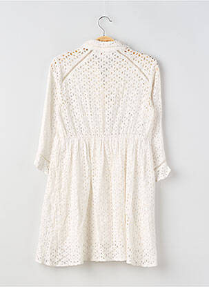 Robe courte manches 3/4 manches 3/4 blanc GRACE & MILA femme