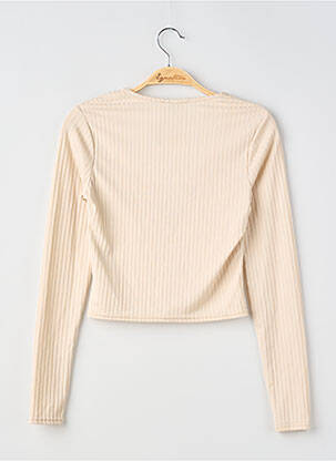 Top stretch manches longues beige ASOS femme