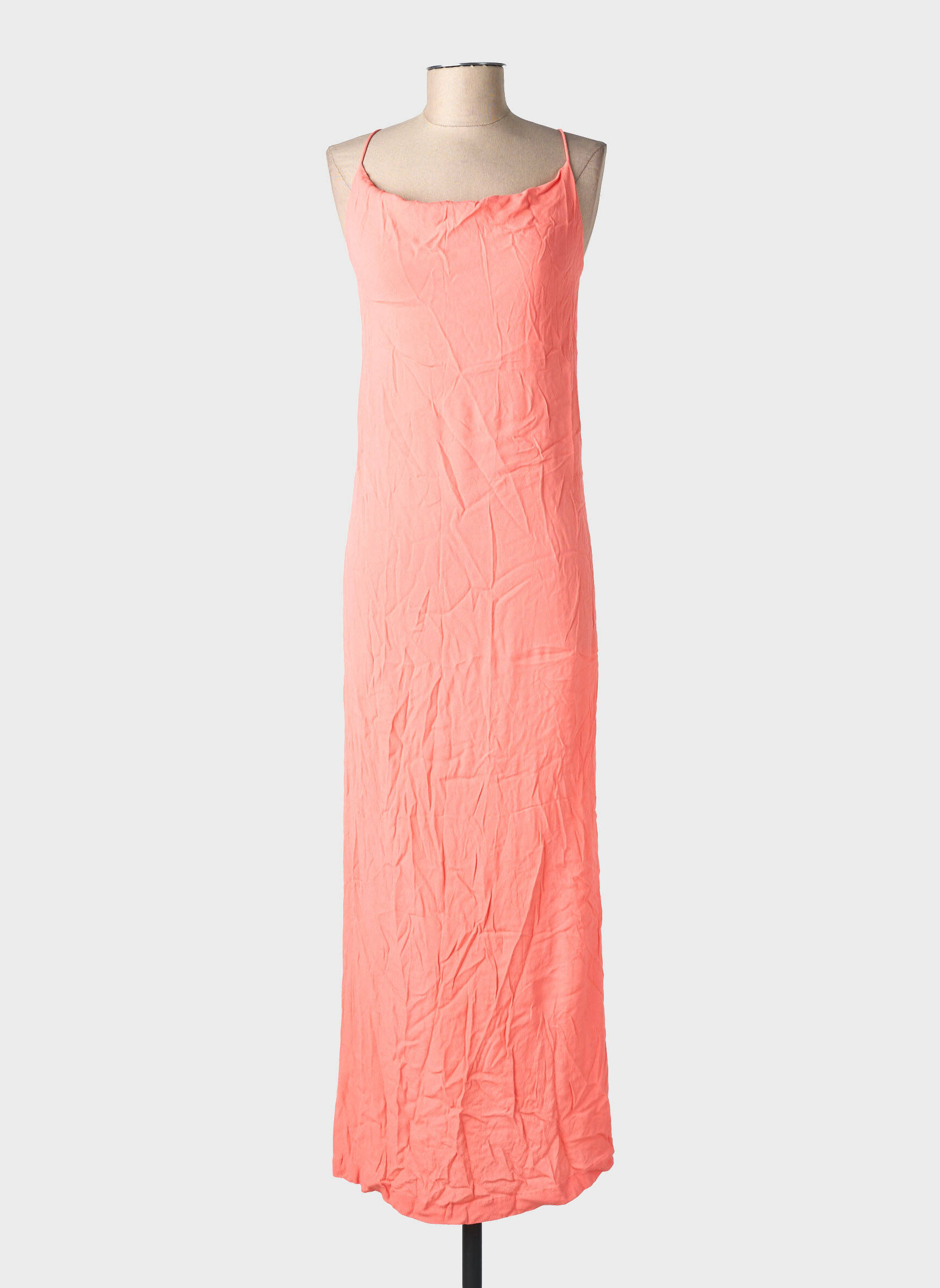 Robe longue sans manche sans manche orange KARMA KOMA femme