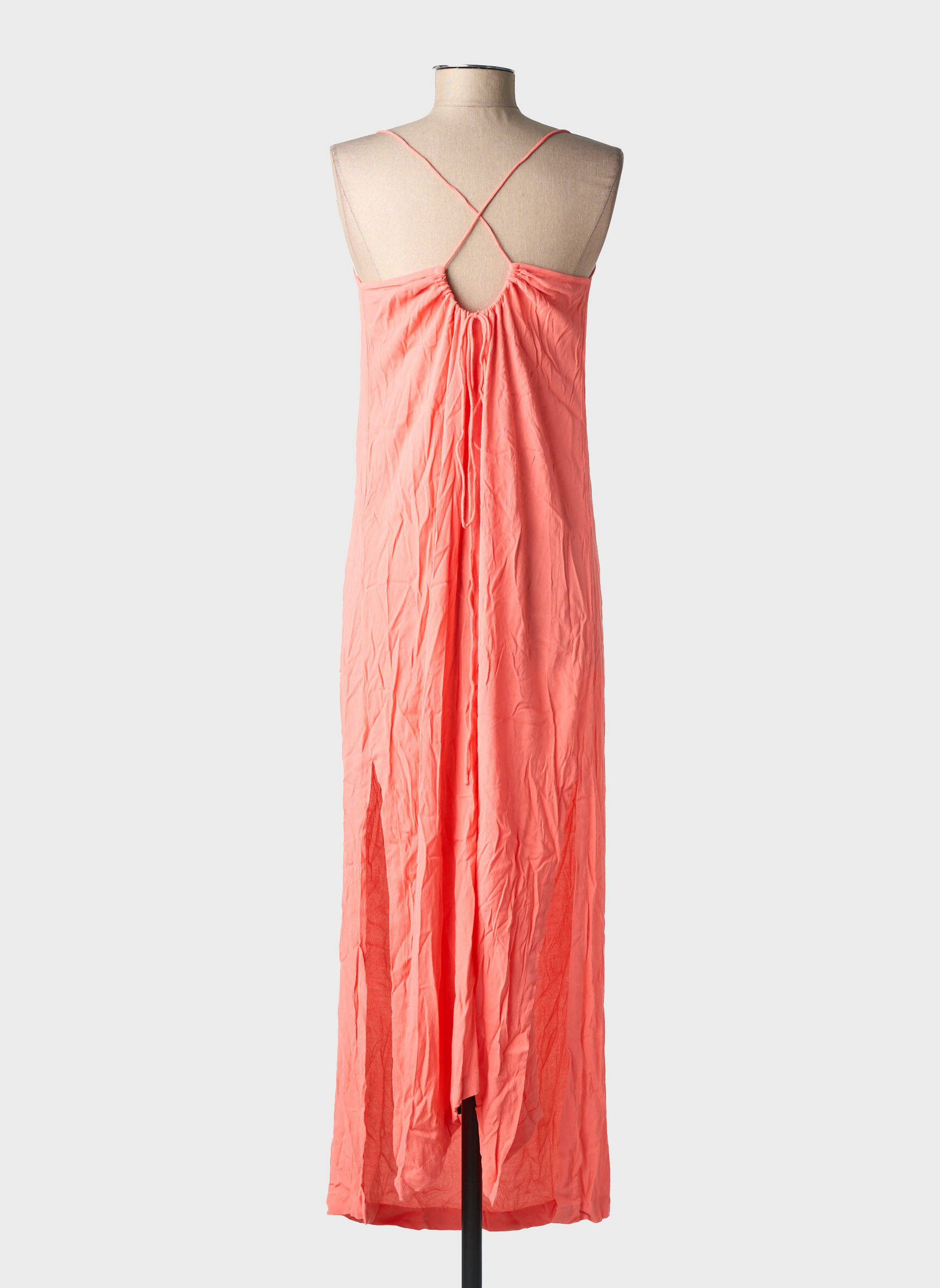 Robe longue sans manche sans manche orange KARMA KOMA femme