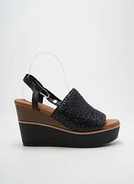 Sandales/nu pieds talon compensé talon de 7 à 9cm noir CARMELA femme