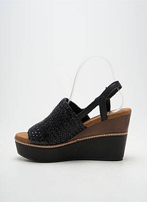 Sandales/nu pieds talon compensé talon de 7 à 9cm noir CARMELA femme