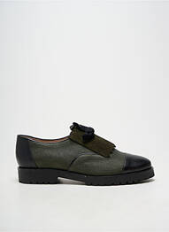 Derbies tissage vernis talon plat jusqu'à 3cm vert LOLLIPOPS femme