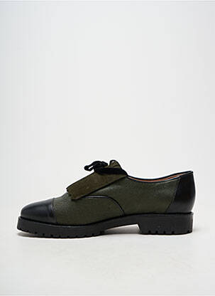 Derbies tissage vernis talon plat jusqu'à 3cm vert LOLLIPOPS femme