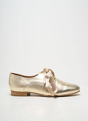 Derbies matière lisse talon plat jusqu'à 3cm or LOLLIPOPS femme