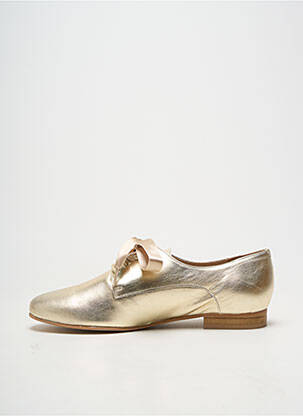 Derbies matière lisse talon plat jusqu'à 3cm or LOLLIPOPS femme