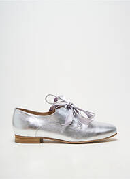 Derbies matière lisse talon plat jusqu'à 3cm argent LOLLIPOPS femme