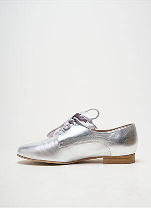 Derbies matière lisse talon plat jusqu'à 3cm argent LOLLIPOPS femme