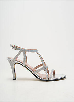Sandales/nu pieds talon aiguille talon de 7 à 9cm argent LOLLIPOPS femme