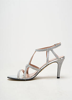 Sandales/nu pieds talon aiguille talon de 7 à 9cm argent LOLLIPOPS femme