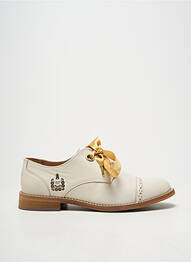 Derbies bout rond talon plat jusqu'à 3cm beige FLY LONDON femme