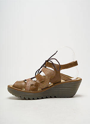 Sandales/nu pieds talon compensé talon de 4 à 6cm marron FLY LONDON femme