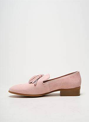 Derbies bout rond talon plat jusqu'à 3cm rose WONDERS femme