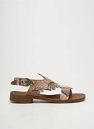 Sandales/nu pieds fermeture boucle(s) talon plat jusqu'à 3cm marron MINKA DESIGN femme