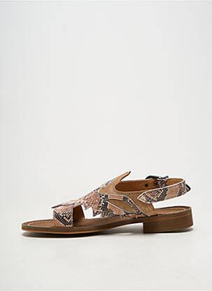 Sandales/nu pieds fermeture boucle(s) talon plat jusqu'à 3cm marron MINKA DESIGN femme