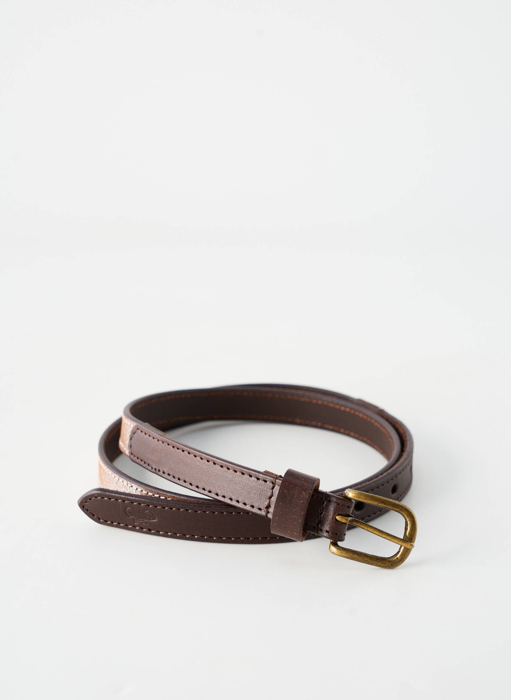 Ceinture effet matière satinée argent LITTLE WINGS femme