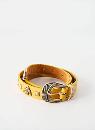 Ceinture coutures renforcées jaune WILD femme