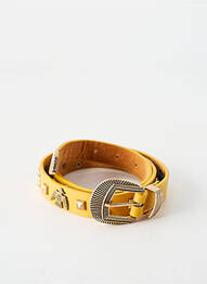 Ceinture coutures renforcées jaune WILD femme