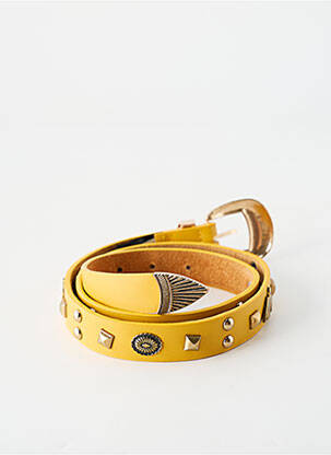Ceinture coutures renforcées jaune WILD femme
