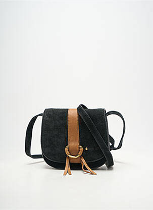 Sac bandoulière réglable forme carré noir LITTLE WINGS femme
