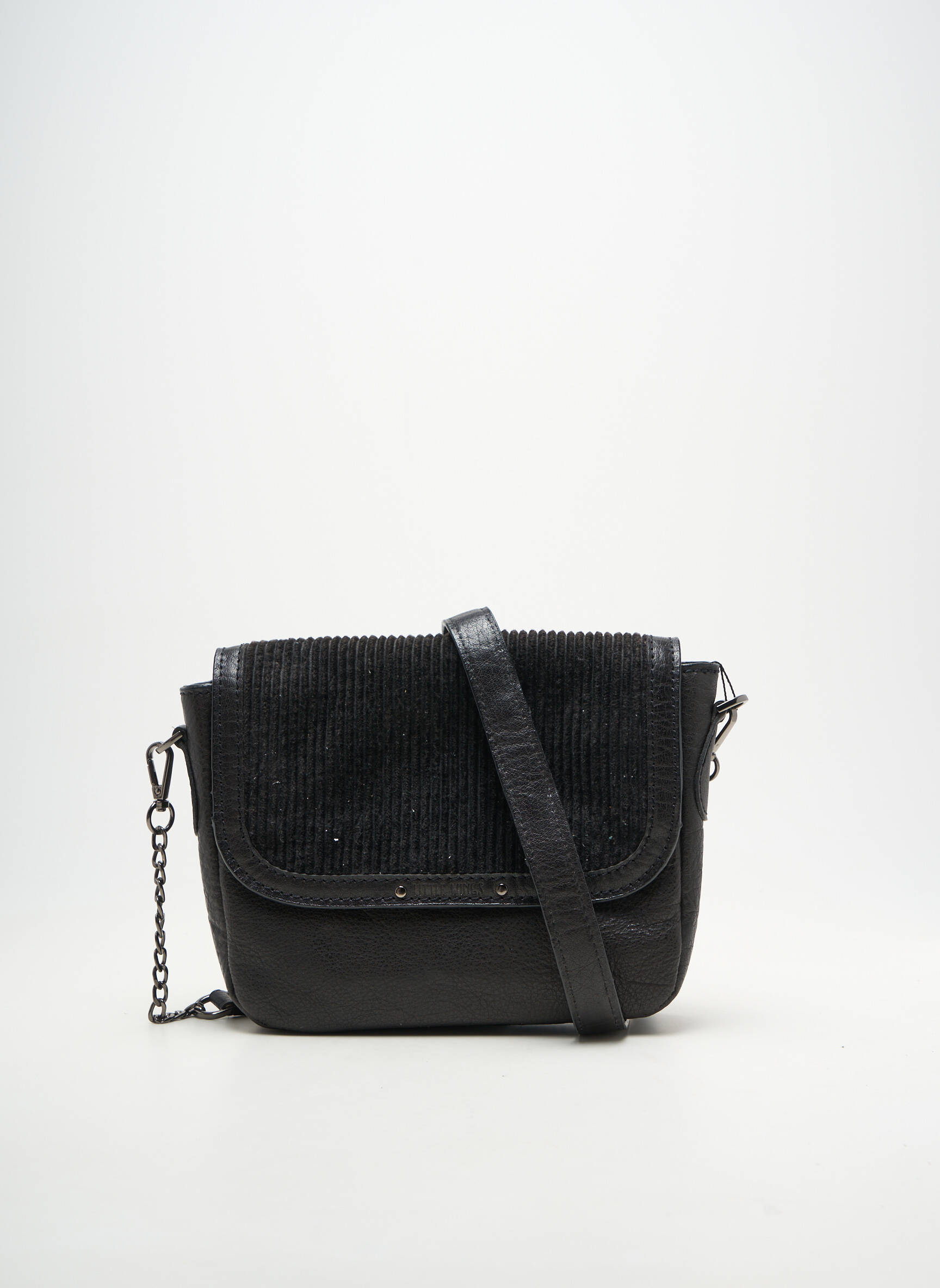 Sac fermeture fermeture aimantée forme carré noir LITTLE WINGS femme