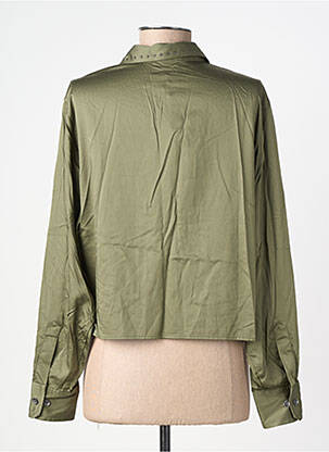 Chemisier coupe droite manches longues vert FREEMAN T.PORTER femme