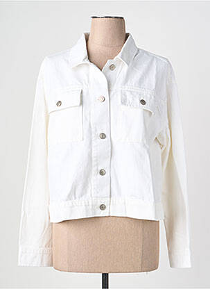 Veste casual coupe droite blanc C'EST BEAU LA VIE femme