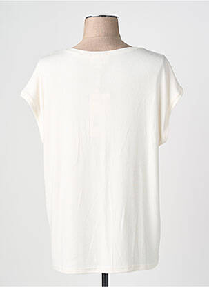 Top coupe fluide manches courtes blanc GRACE & MILA femme