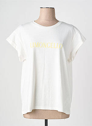 T-shirt coupe droite manches courtes blanc GRACE & MILA femme
