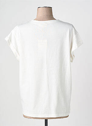 T-shirt coupe droite manches courtes blanc GRACE & MILA femme